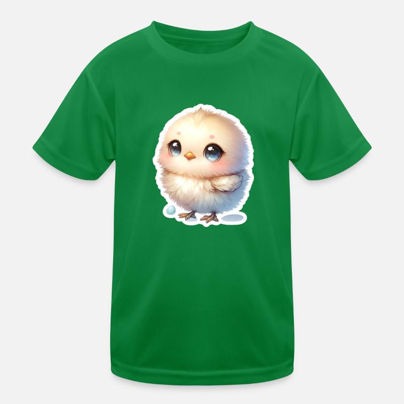 A Sweet Easter Chick With Blue Eyes Kids Functional T-Shirt
