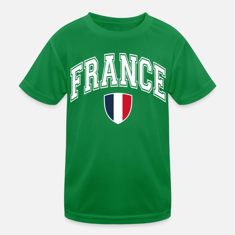 Frankreich Kinder Funktions-T-Shirt