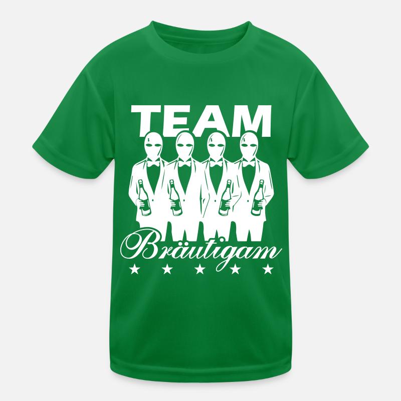 Team Groom Kids Functional T-Shirt