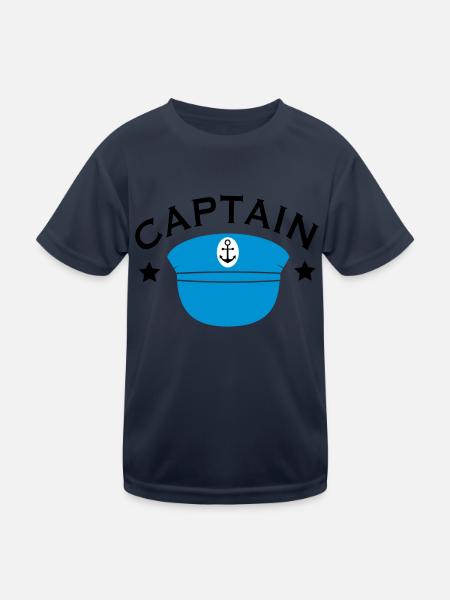 Kapitän - Kinder Funktions-T-Shirt - Navy