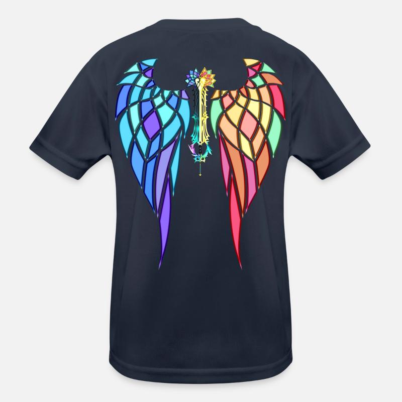 Kingdom Hearts - Nightmare's End / Mirage Split - Kinder Funktions-T-Shirt - Navy