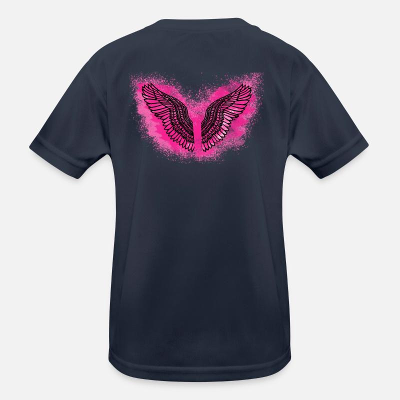 Angelwings,Ailes,Aquarelle,Rose,Ailes d’ange T-shirt sport Enfant