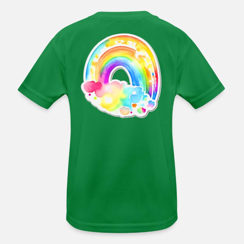 Arc-en-ciel T-shirt sport Enfant