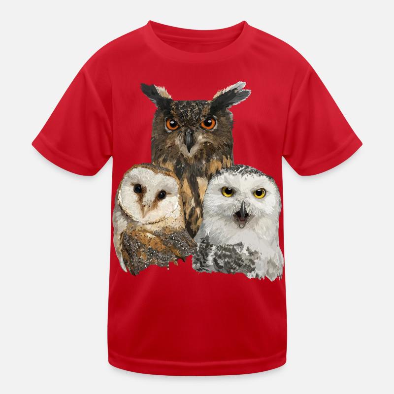 Owls Kids Functional T-Shirt