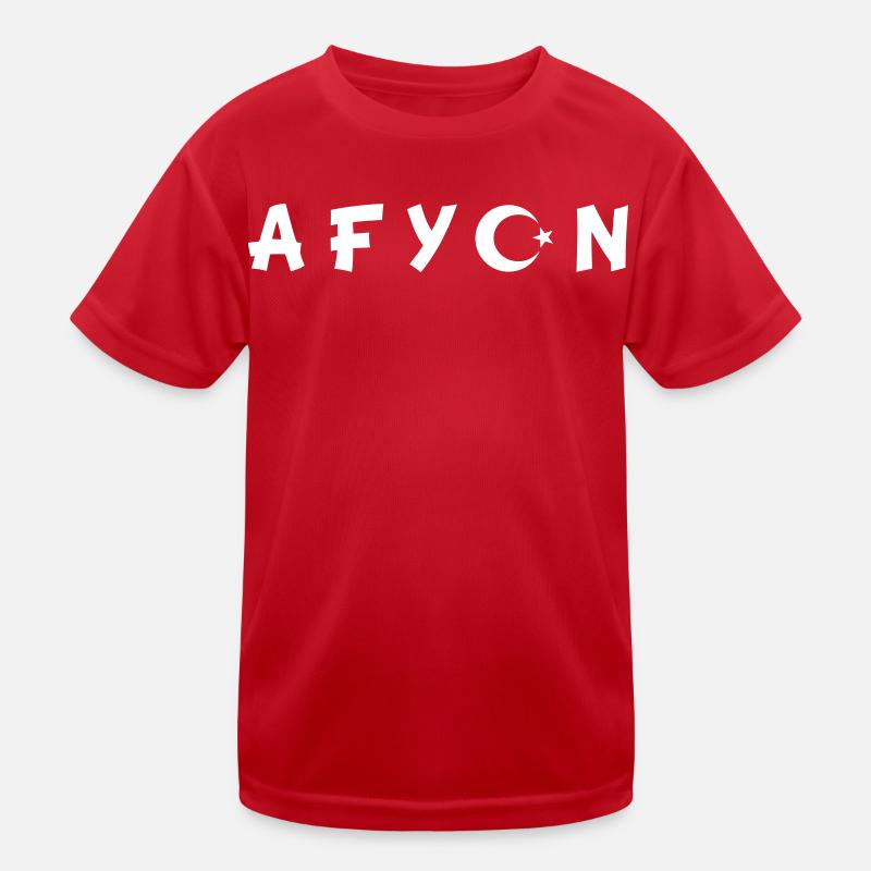 Drapeau de la Turquie Afyon T-shirt sport Enfant