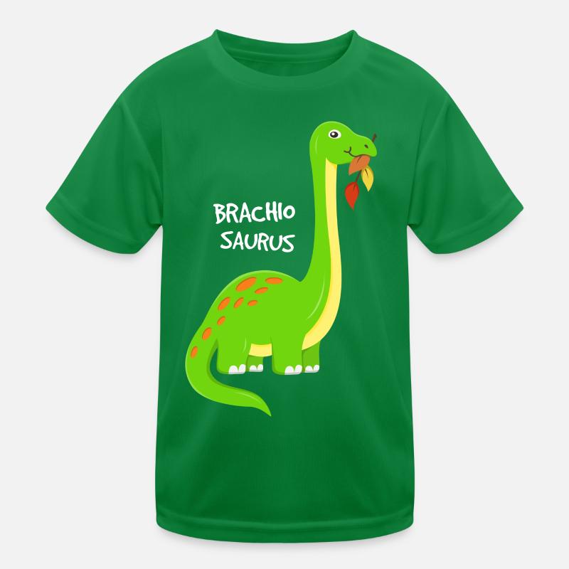 Cute Dino Giant Brachiosaurus for Kids Kids Functional T-Shirt