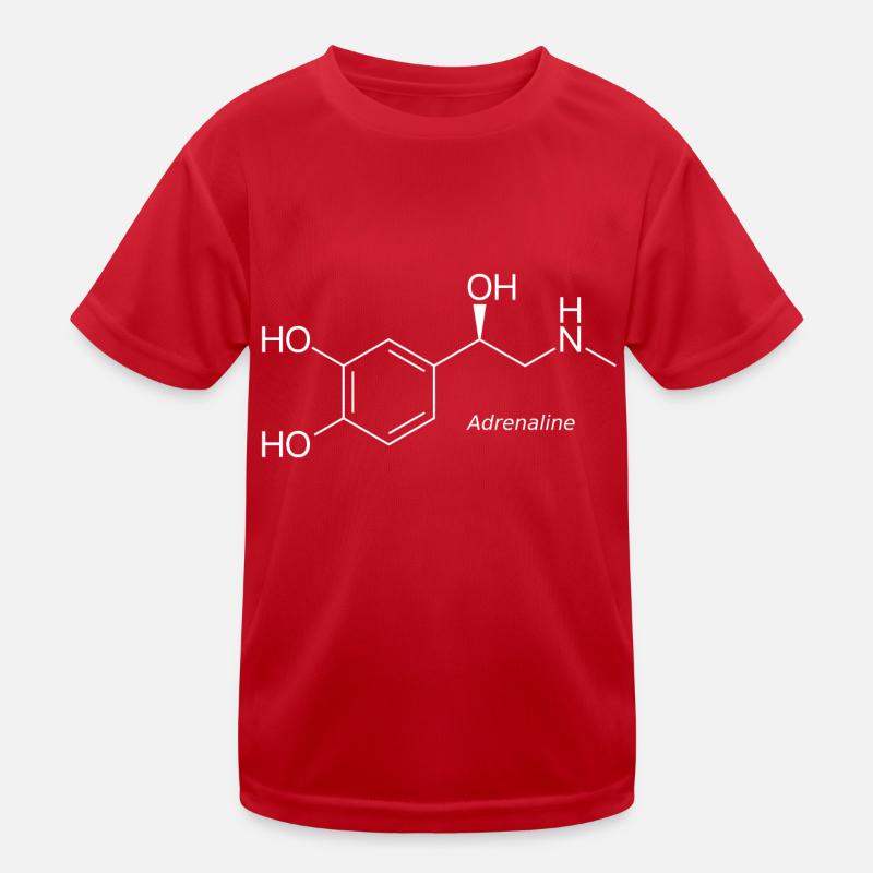 Molécule d'adrénaline - blanc par son nom T-shirt sport Enfant