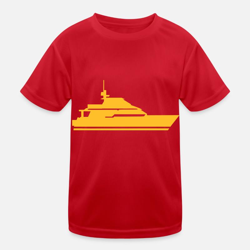 Boot - Schiff Kinder Funktions-T-Shirt