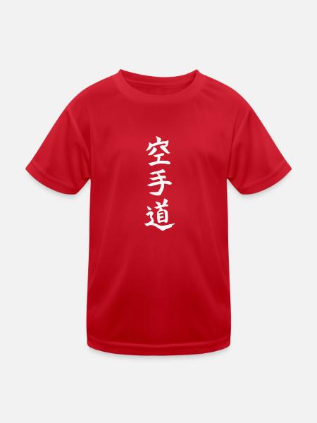 Karatedo japanese - Kids Functional T-Shirt - red