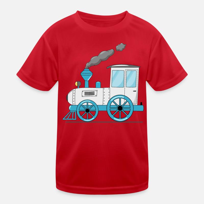 Train pour enfants chemin de fer blanc T-shirt sport Enfant