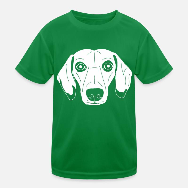 Dackel Kinder Funktions-T-Shirt