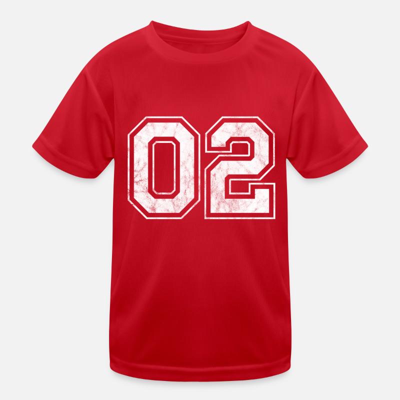 Number 02 Kids Functional T-Shirt