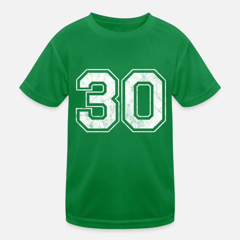 Number 30 Kids Functional T-Shirt