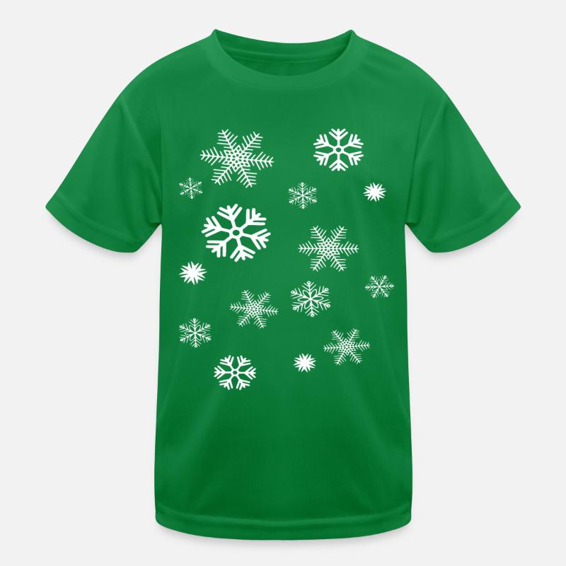 Snowflakes Kids Functional T-Shirt
