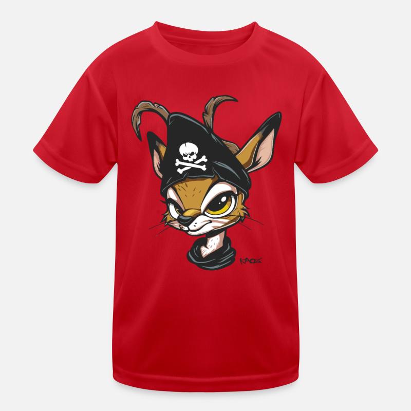 Gazelle Deer Pirate Kids Functional T-Shirt