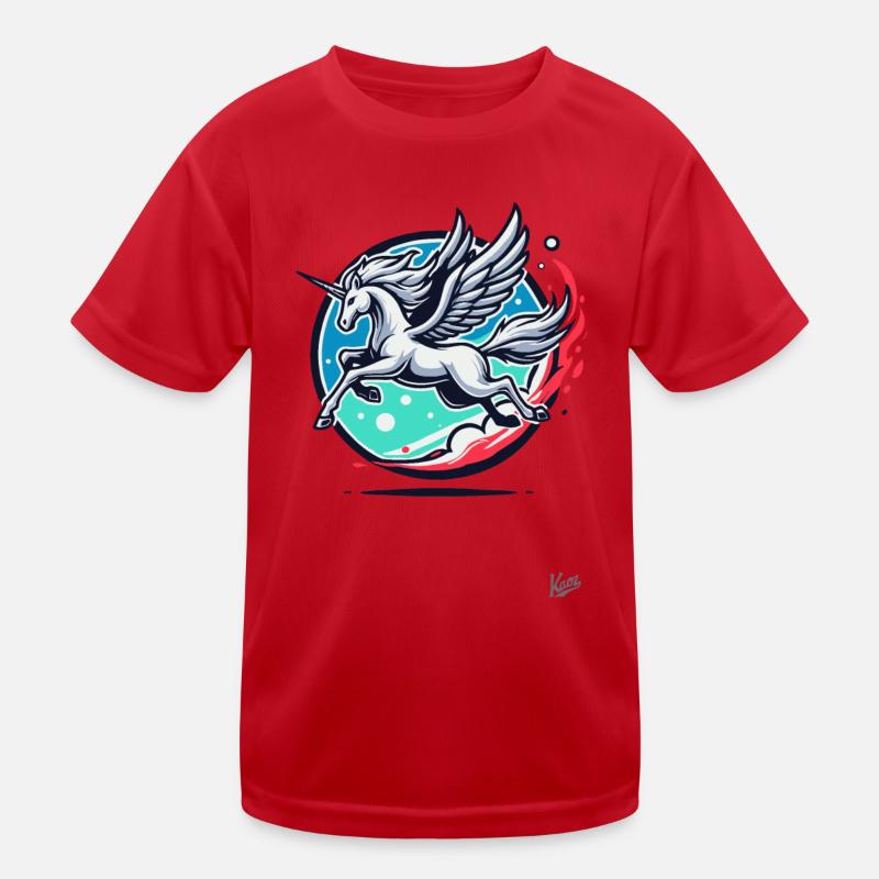 Das Pegasus-Einhorn Kinder Funktions-T-Shirt