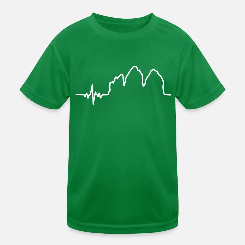 Three Peaks Heart Kids Functional T-Shirt
