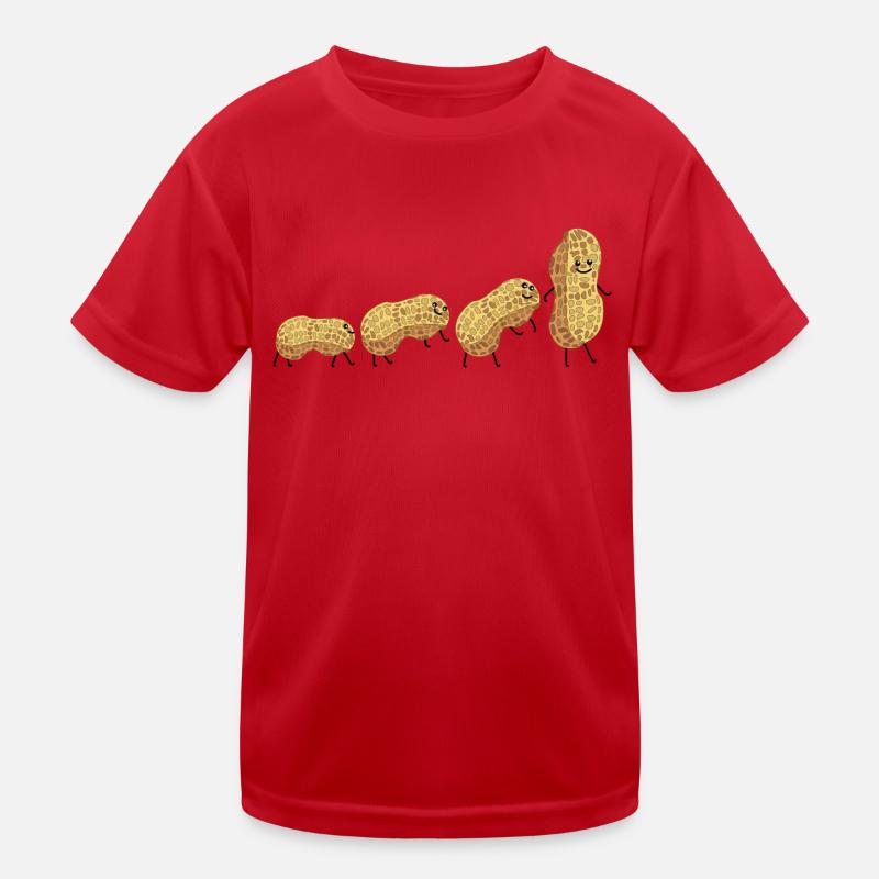 Évolution de l’arachide - T-shirt sport Enfant - rouge