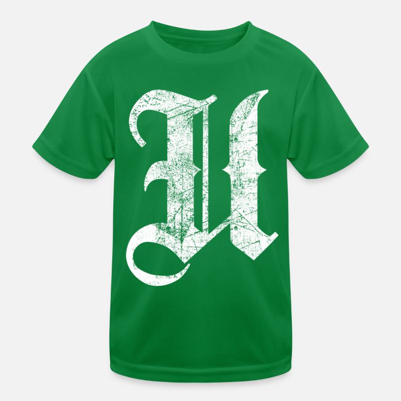 Tshirt alphabet initiale U T-shirt sport Enfant