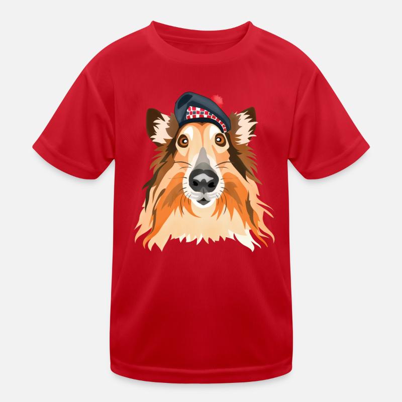 Scottish collie Kids Functional T-Shirt