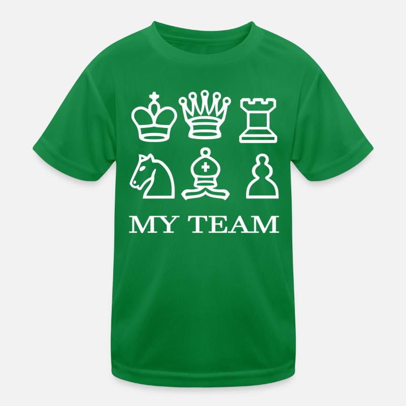 Schach Kinder Funktions-T-Shirt