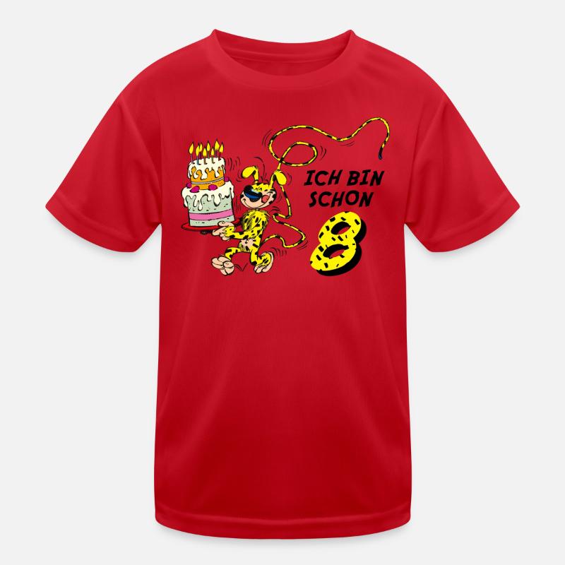 Marsupilami Geburtstagsdesign Ich Bin Schon Acht Kinder Funktions-T-Shirt