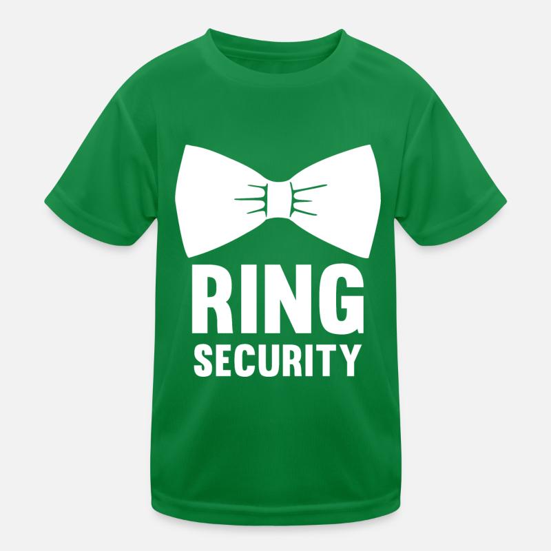 Ring Security Fliege Schleife Kinder Funktions-T-Shirt