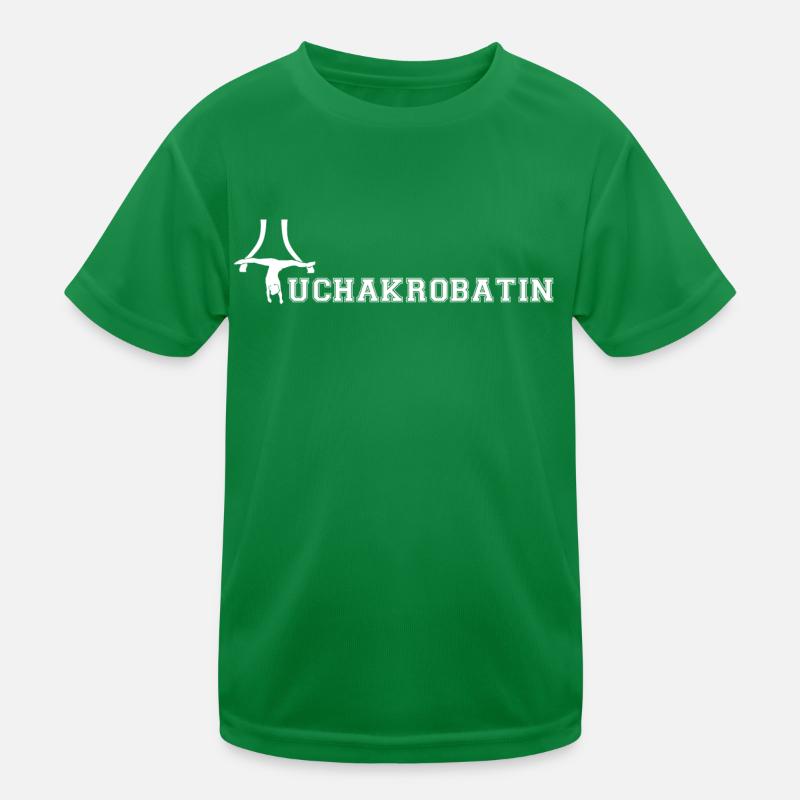 Tuchakrobatin Kinder Funktions-T-Shirt