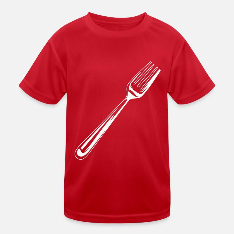fork cutlery icon Kids Functional T-Shirt