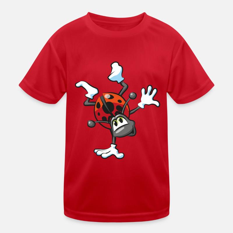 Ladybug Handstand Happiness Comic T-shirt sport Enfant