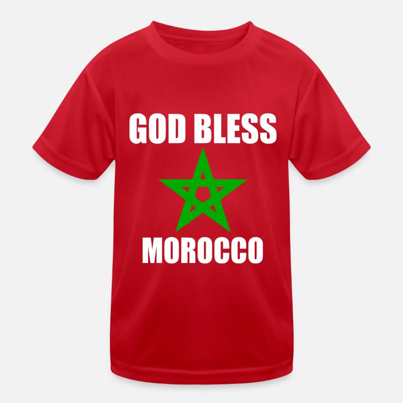 God bless morocco Kids Functional T-Shirt