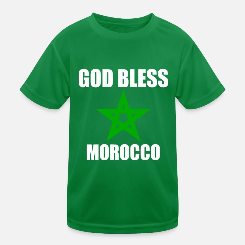 God bless morocco Kids Functional T-Shirt