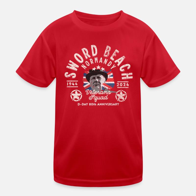 Sword beach D Day 80th anniversary T-shirt sport Enfant