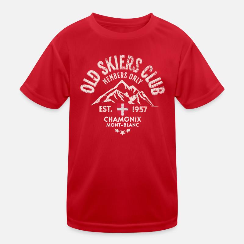 Alter Skiclub Chamonix Kinder Funktions-T-Shirt