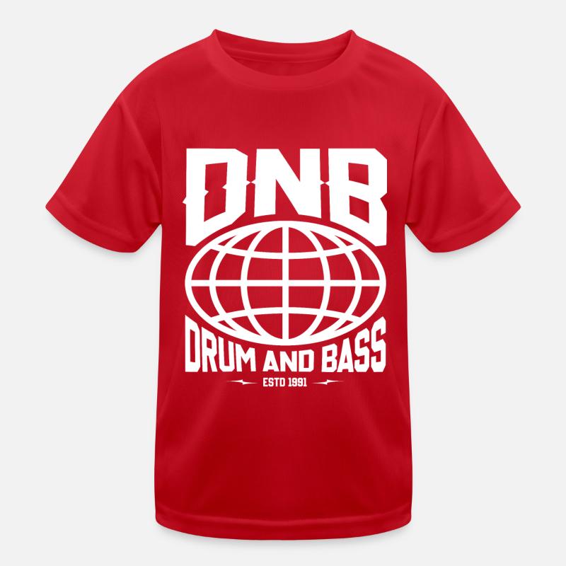 DNB Drum And Bass Retro Future Kids Functional T-Shirt