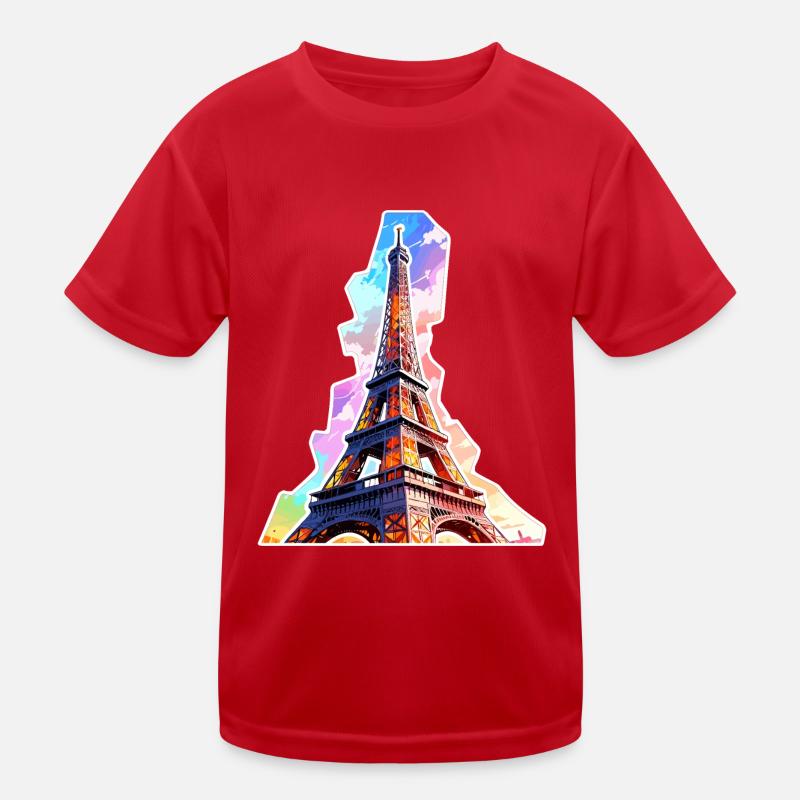 Eiffel tower #14 Kids Functional T-Shirt