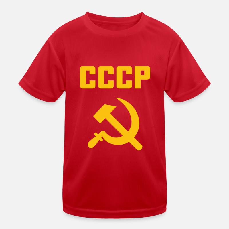 Soviet - Hammer and Sickle Soviet Union - Communist Kids Functional T-Shirt