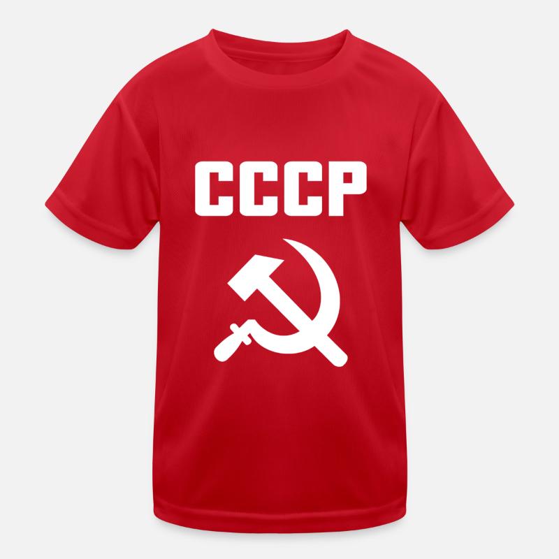 Soviet - Hammer and Sickle Soviet Union - Communist Kids Functional T-Shirt