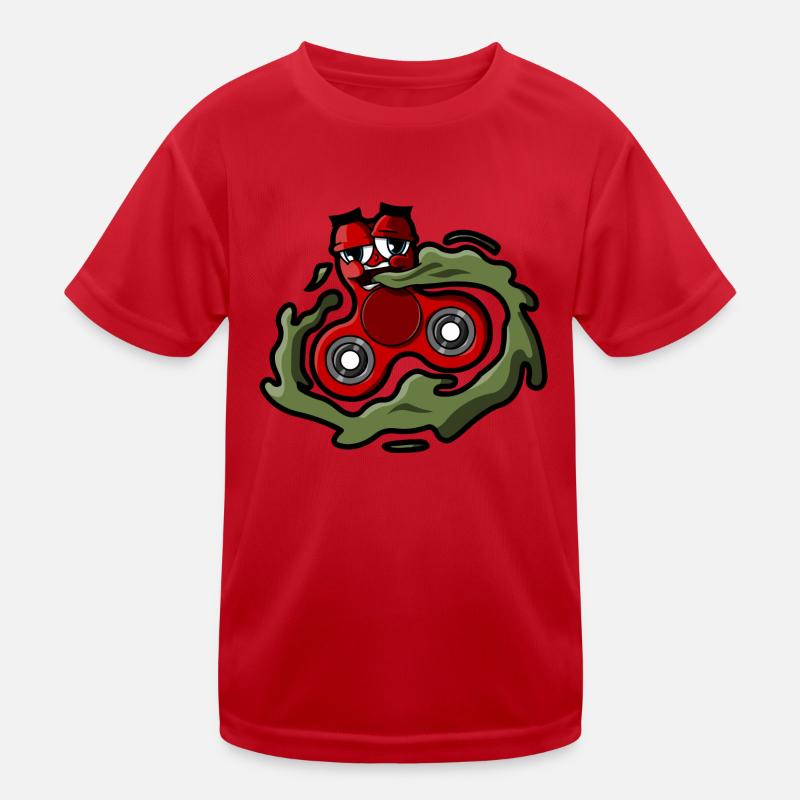 Sick Fidget Spinner Kids Functional T-Shirt