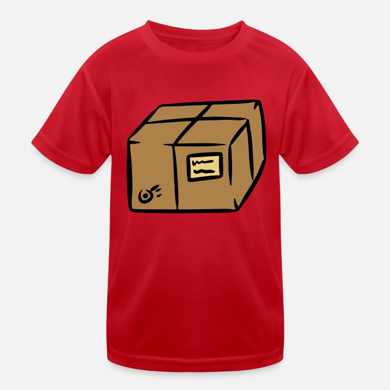 Package package paquet parcel mail postman shipment Kids Functional T-Shirt