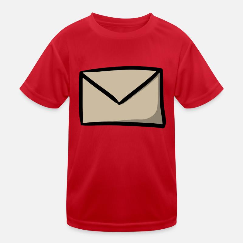 Briefsymbol Nachricht E-Mail Brief Sendung Kinder Funktions-T-Shirt