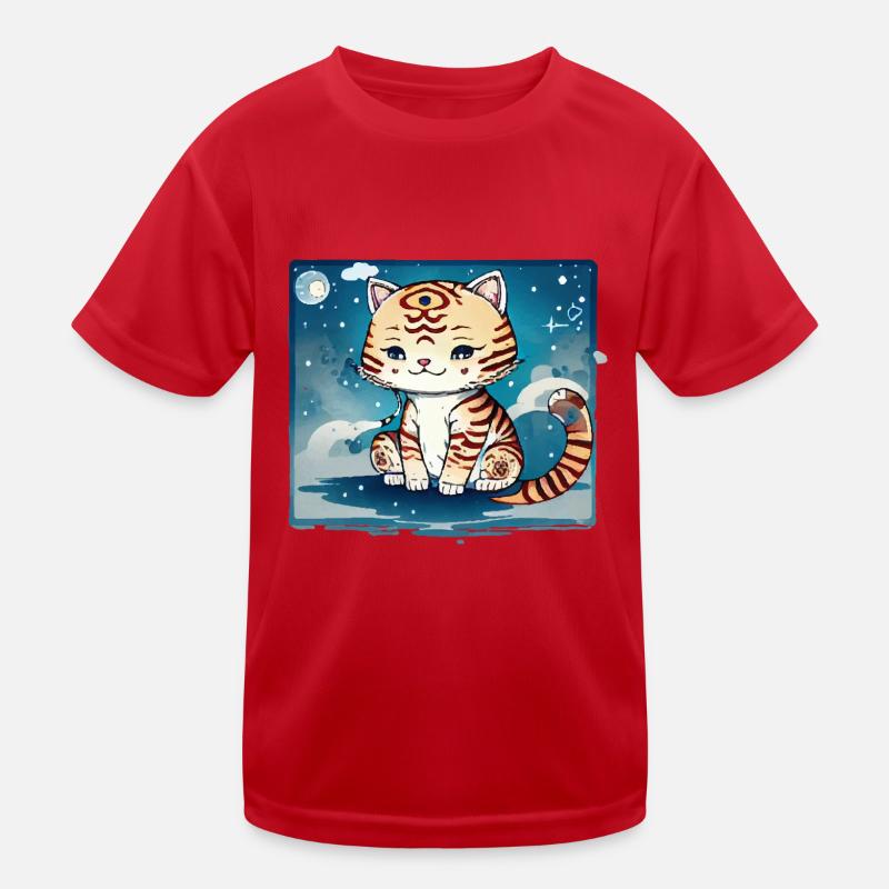 A cat design that couldn't be sweeter. Kids Functional T-Shirt