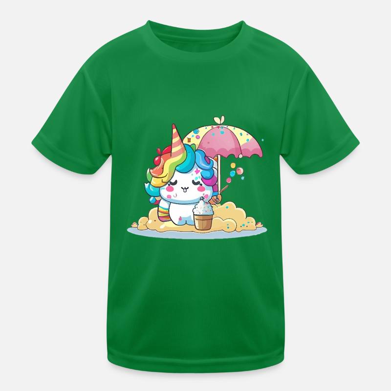 Magisches Einhorn - Sommer Edition Kinder Funktions-T-Shirt