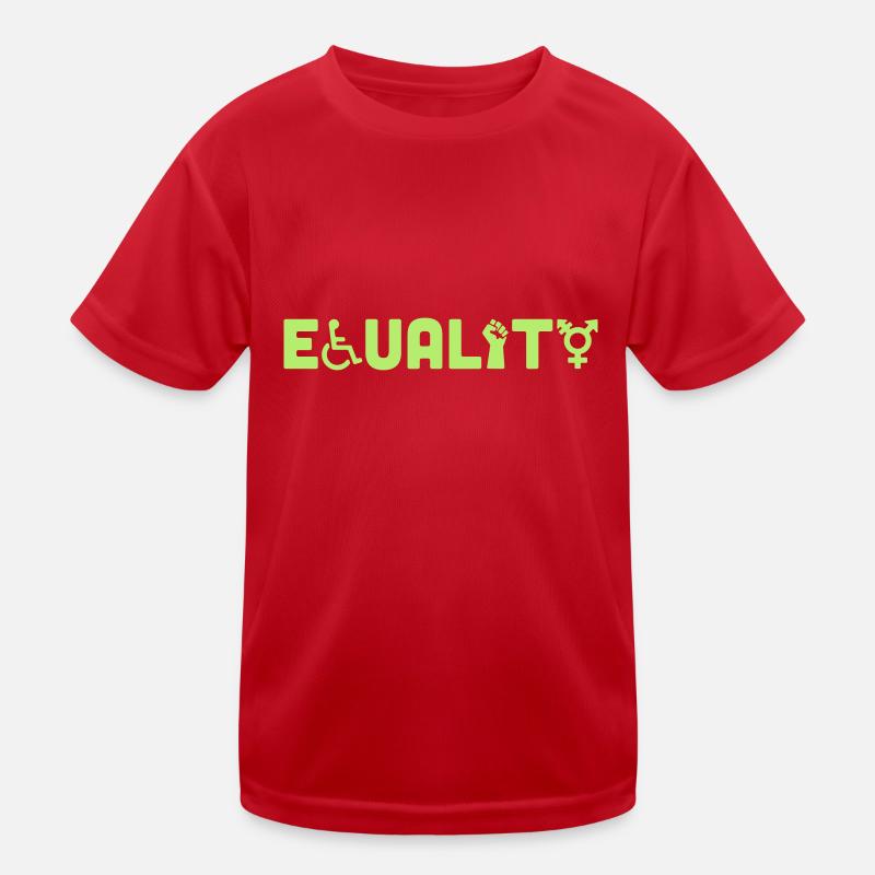equality Kinder Funktions-T-Shirt