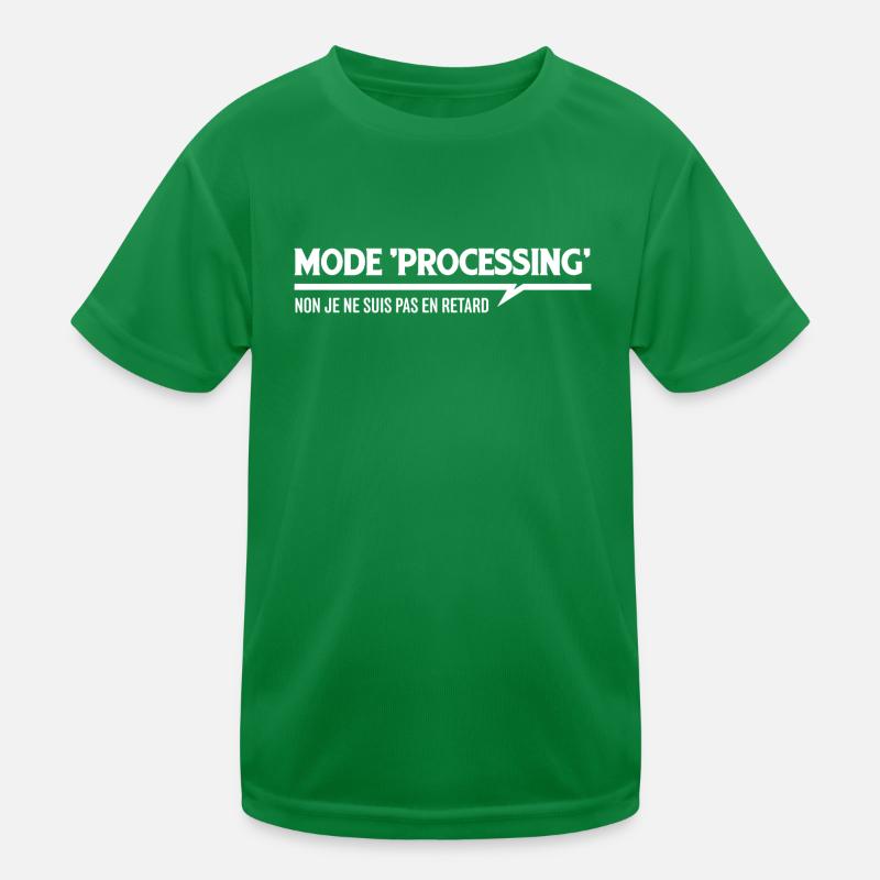 MODE PROCESSING je ne suis pas en retard T-shirt sport Enfant
