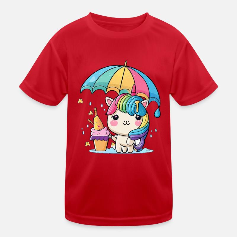 Sort de licorne T-shirt sport Enfant