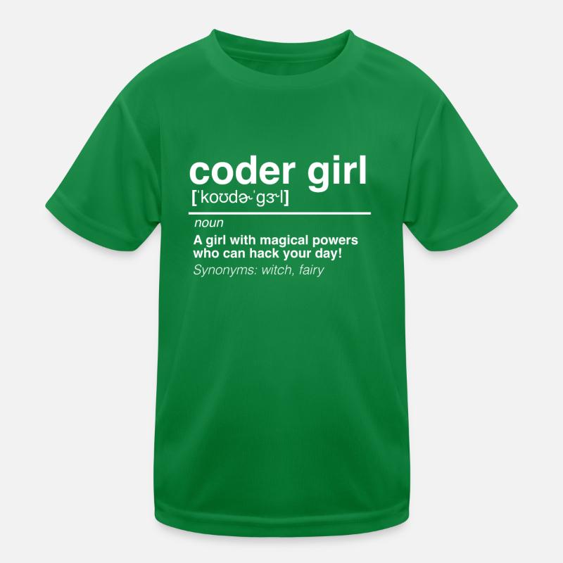 Coder Girl Software Developer Engineer Gift Kids Functional T-Shirt