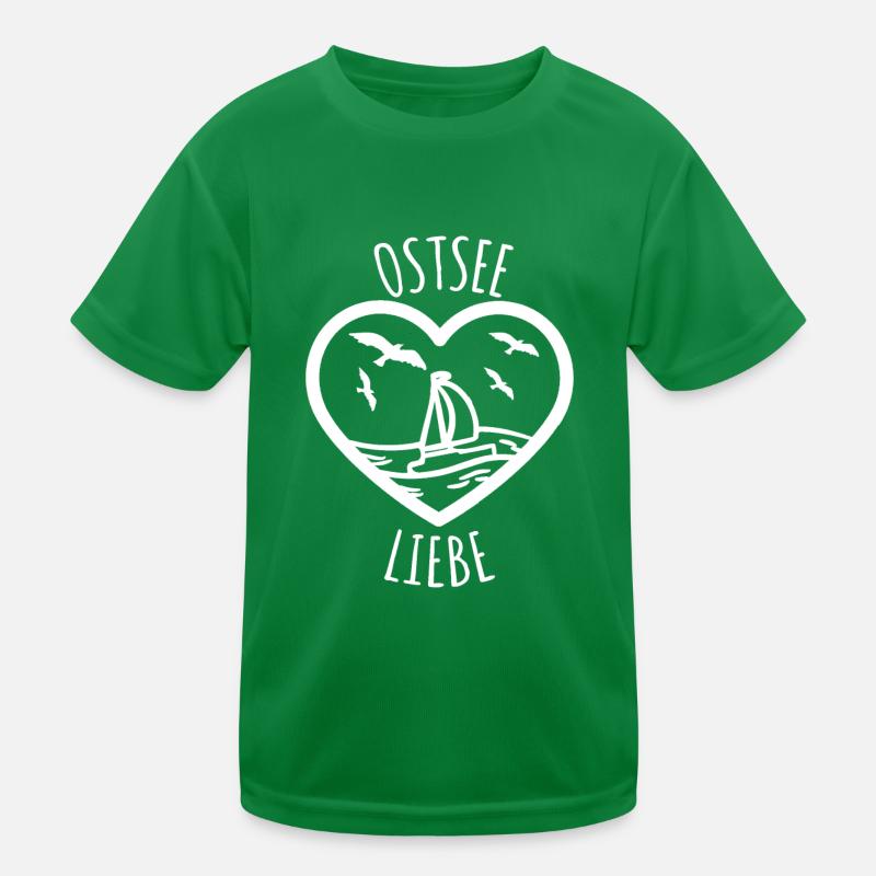 Ostsee Liebe Kinder Funktions-T-Shirt