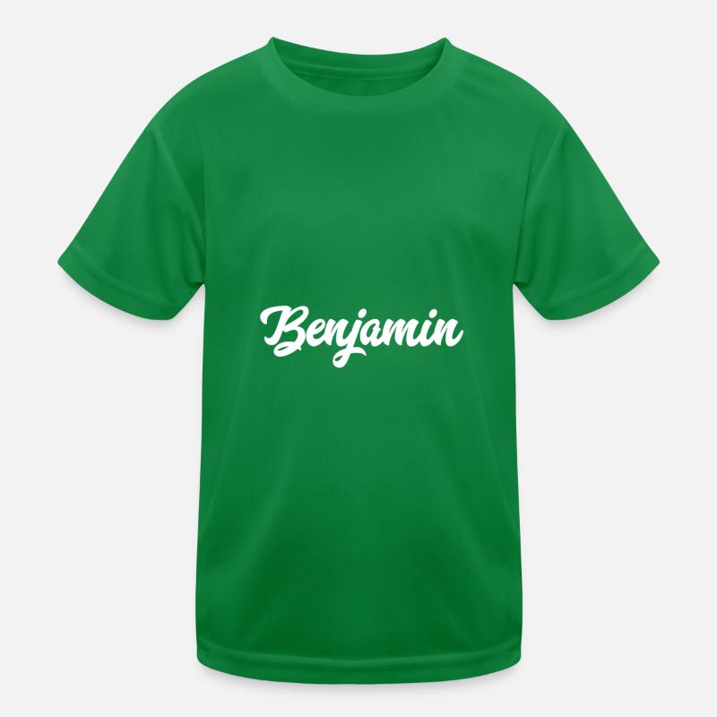 Benjamin Custom Text Geburtstagsname Kinder Funktions-T-Shirt
