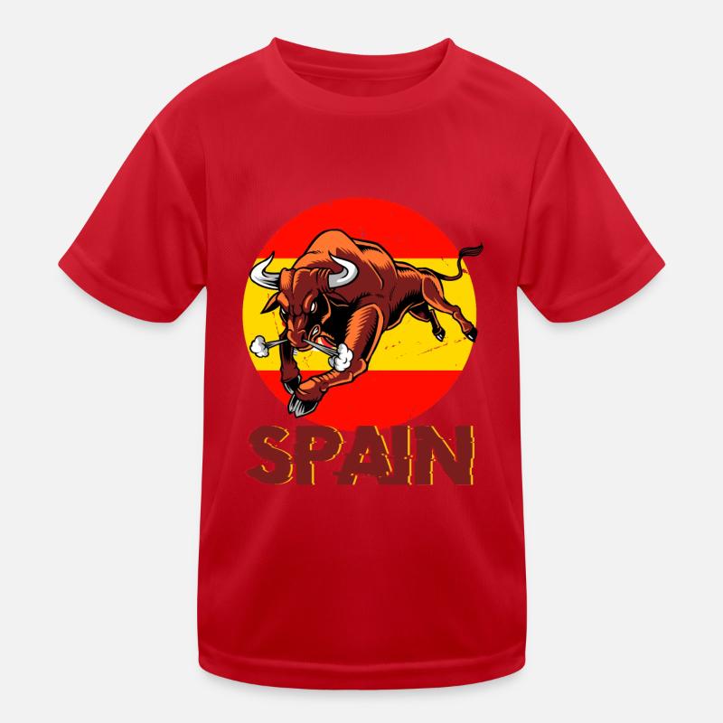 Espagne Drapeau espagnol USA Majorque Madrid Ameri T-shirt sport Enfant